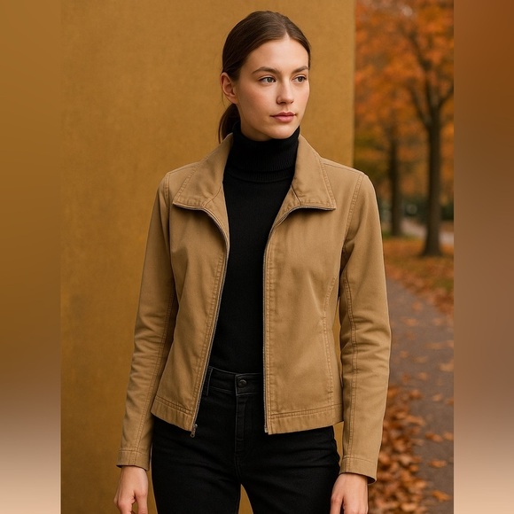 James Perse Jackets & Blazers - James Perse Standard Stretch Cotton Zip Jacket